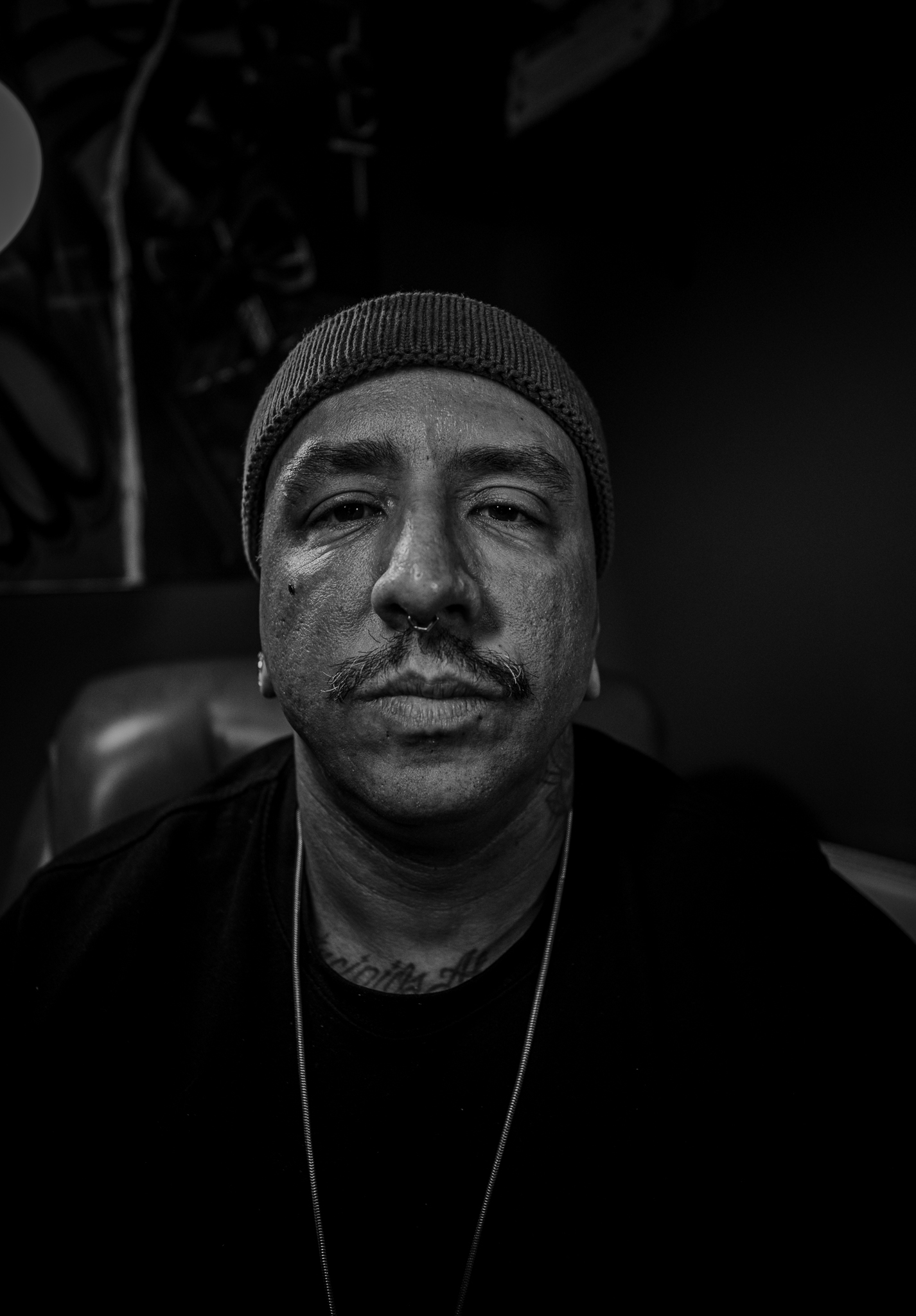 Black and white portrait of André Fila